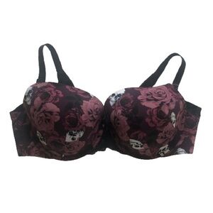 Torrid Plus Size Skull and Floral Print Bra